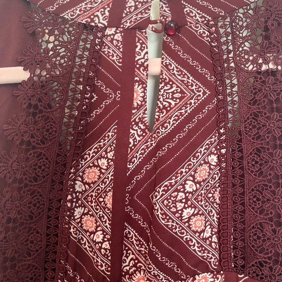 As you Wish Burgandy dress size medium. - Picture 7 of 11